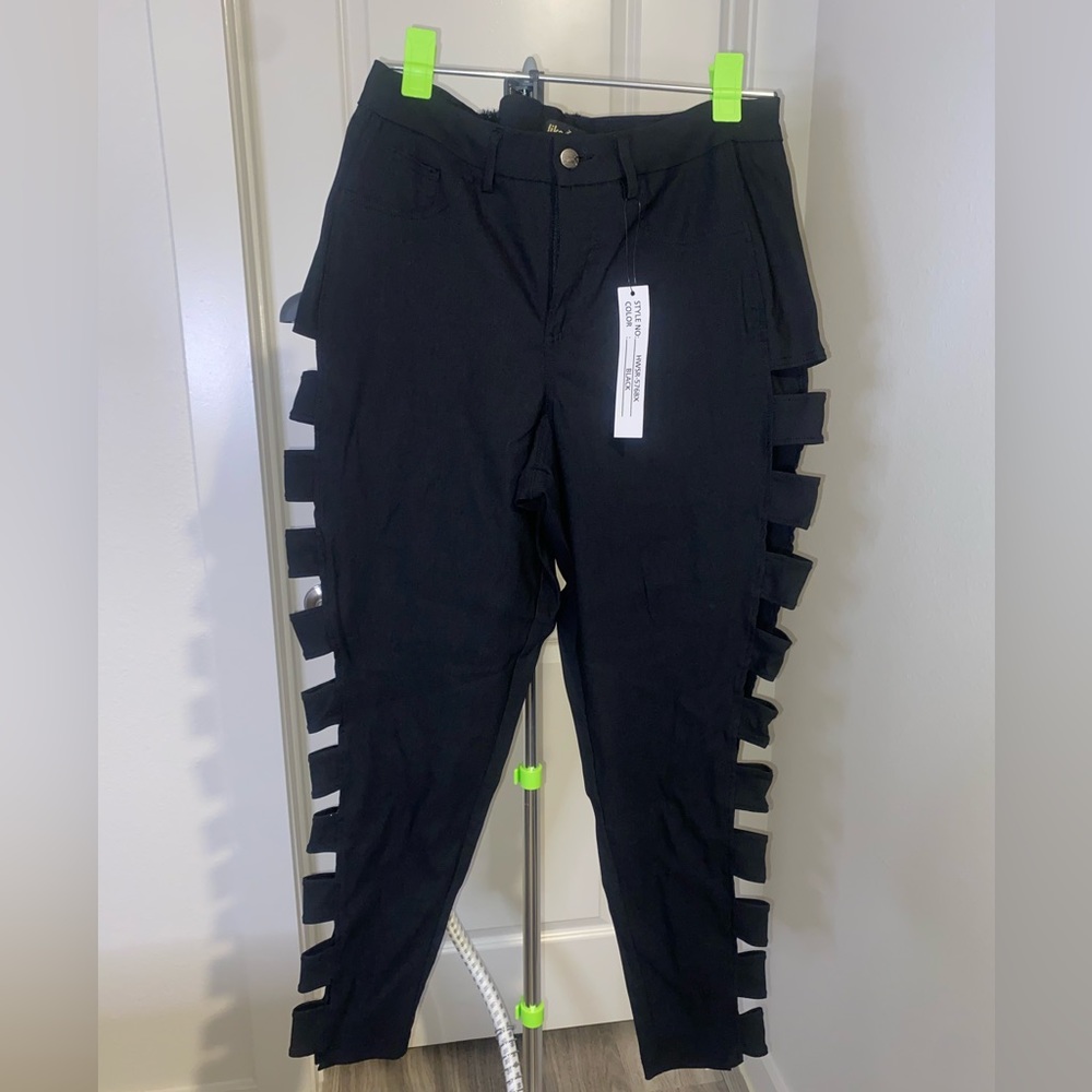 Black Side Slit Pant